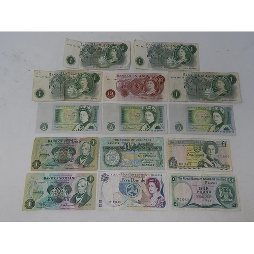 88U - Bank of England, Scotland, Jersey, Isle of Man, & Guernsey Banknotes