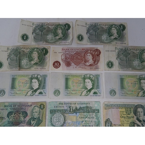 88U - Bank of England, Scotland, Jersey, Isle of Man, & Guernsey Banknotes