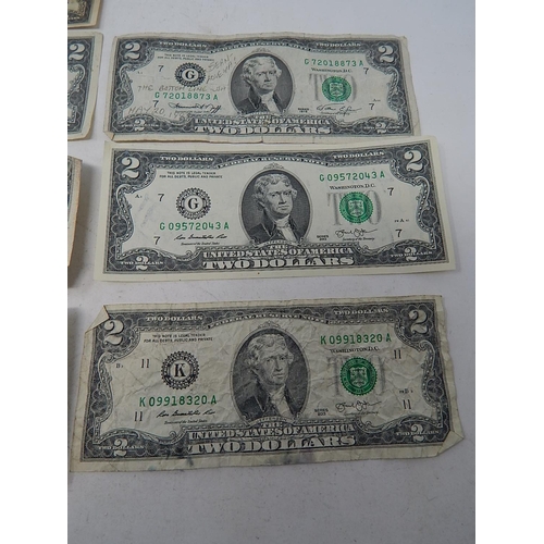 88P - 10 x USA 2 Dollar Bills