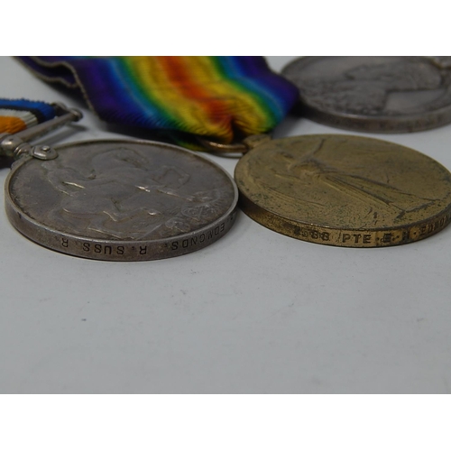 14 - Afghanistan N.W.F. Silver Medal 1919 and pair of WWI Medals all complete with ribbons all awarded to... 