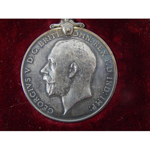 15 - George V Silver For Faithful Service Medal awarded to George Henry Edmonds in fitted case