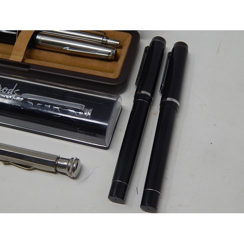 35 - Selection of pens to include Parker, Harrods etc