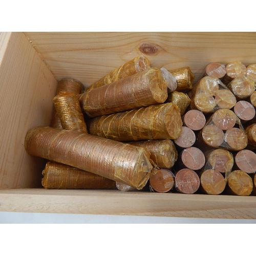 44 - Large collection of Mint State Decimal Halfpence, One Pence and Two Pence all wrapped in rolls as is... 