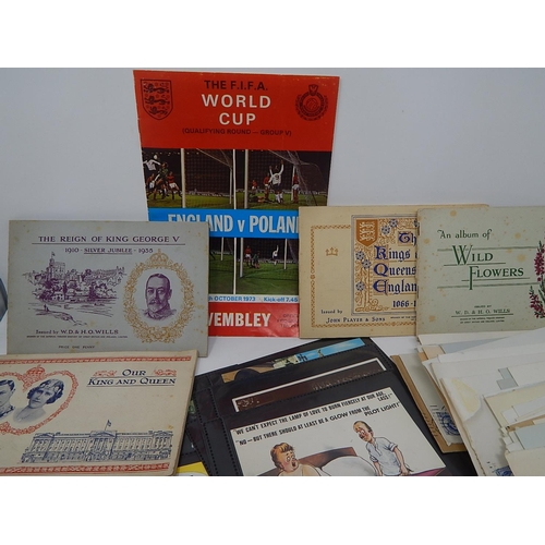 47 - A large collection of postal history, postcards, covers etc (some signed), England Poland World Cup ... 