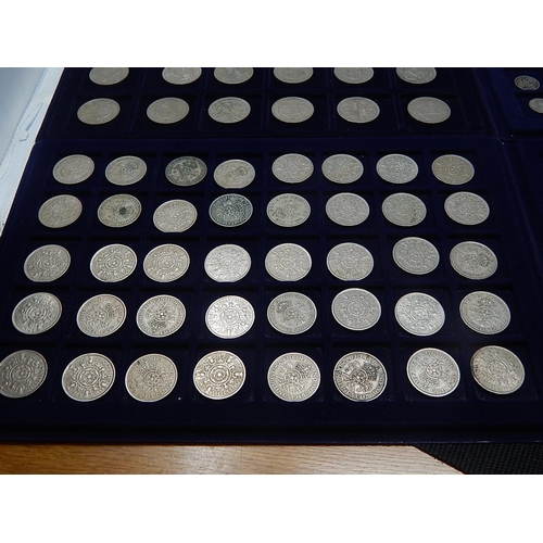 53 - A collectors coin case containing six trays complete with coins