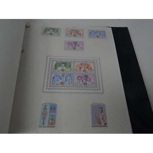 57 - Bahamas, Bangladesh, Bahrain stamp collection in Stanley Gibbons green Avon album with outer sleeve ... 