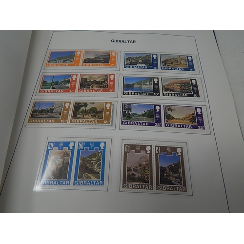 59 - Gibraltar collection inc Postage Dues and mini sheets in blue Davo album