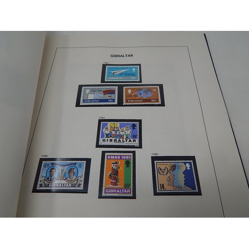 59 - Gibraltar collection inc Postage Dues and mini sheets in blue Davo album