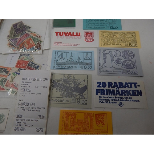 61 - Selection of Commonwealth stamps and booklets (originally purchased from Premier Philatelics, Strand... 