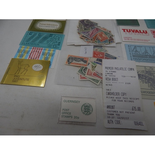 61 - Selection of Commonwealth stamps and booklets (originally purchased from Premier Philatelics, Strand... 