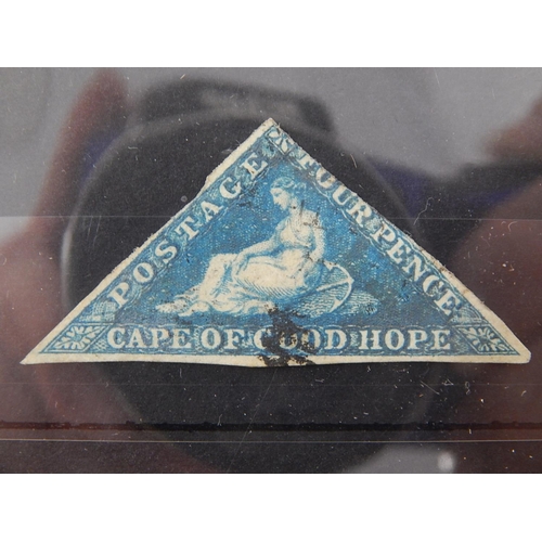 62 - Cape of Good Hope Four Pence Blue Triangle