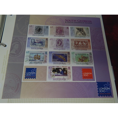 69 - South Georgia and South Sandwich Islands, St Christopher & Nevis; Zimbabwe collection housed in maro... 