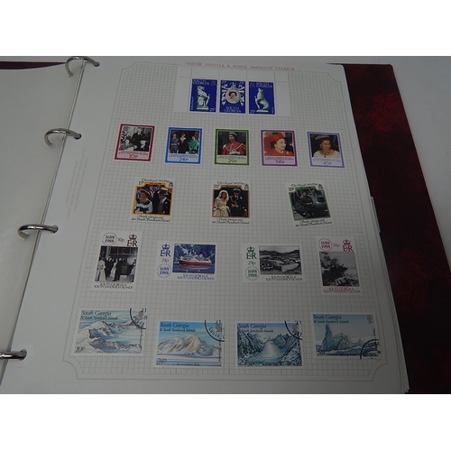 69 - South Georgia and South Sandwich Islands, St Christopher & Nevis; Zimbabwe collection housed in maro... 