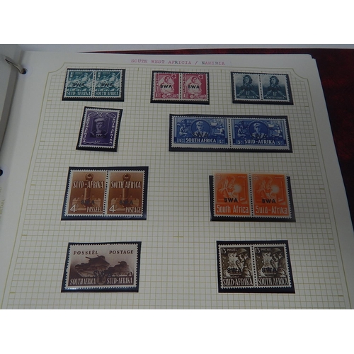 70 - Somaliland, South Arabia, South Africa, SWA, Namibia collection housed in maroon Stanley Gibbons 'Av... 