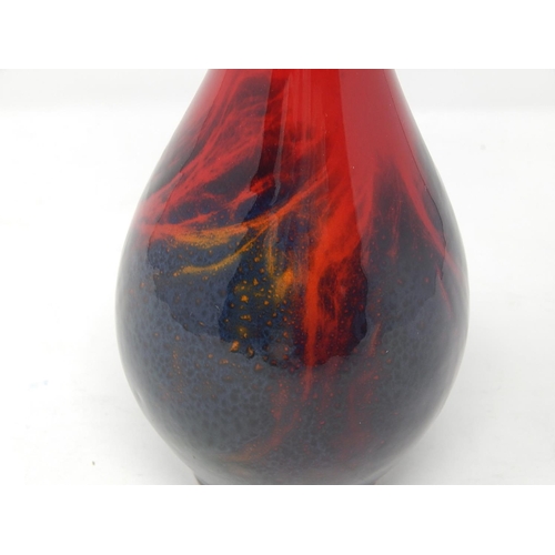 552 - Royal Doulton Flambe Vase Model 1612: Height approx 20.5cm