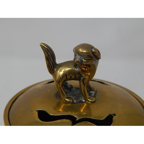 562 - Two Chinese Lidded Censors. The Lids with Dogs of Fo.