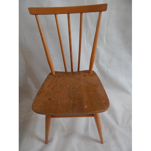 563 - 1960's Blonde Ercol Stick Back Chair.