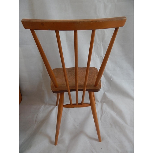 563 - 1960's Blonde Ercol Stick Back Chair.