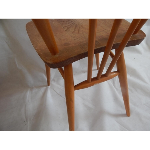 563 - 1960's Blonde Ercol Stick Back Chair.