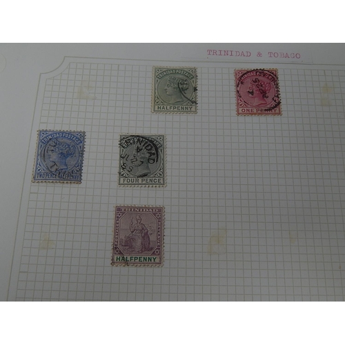 72 - Trinidad and Tobago, Tristan da Cunha inc mini sheets housed in maroon Stanley Gibbons Avon album