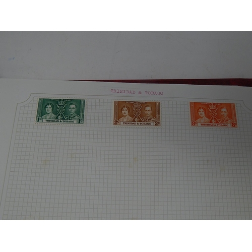 72 - Trinidad and Tobago, Tristan da Cunha inc mini sheets housed in maroon Stanley Gibbons Avon album