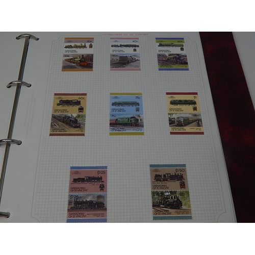 73 - St Vincent/Grenadines inc mini sheets housed in maroon Stanley Gibbons Avon album