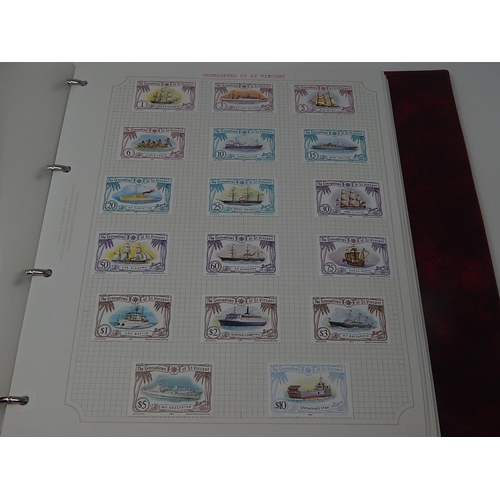 73 - St Vincent/Grenadines inc mini sheets housed in maroon Stanley Gibbons Avon album