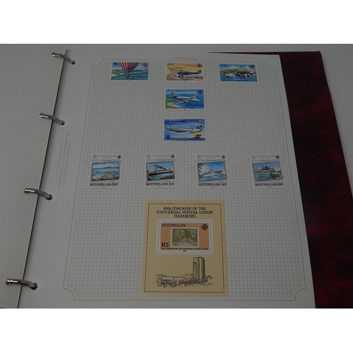 74 - Seychelles/Singapore collection housed in maroon Stanley Gibbons Avon album