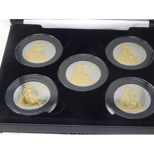 160 - The Five Coin Penny Set inc the rare 1919 KN Penny and all the other Branch Mint Pennies in case wit... 