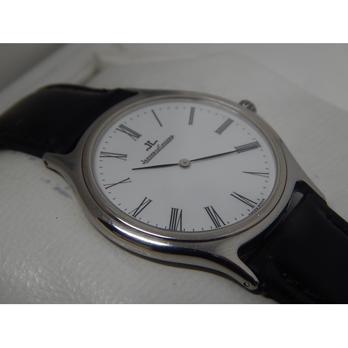 161 - Gentleman's Jaeger-Le Coultre Watch on leather strap in superb condition and full working order with... 