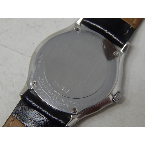 161 - Gentleman's Jaeger-Le Coultre Watch on leather strap in superb condition and full working order with... 