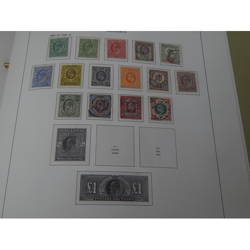 162 - A magnificent collection of GB stamps housed in a blue Stanley gibbons Album comprisinag a really go... 