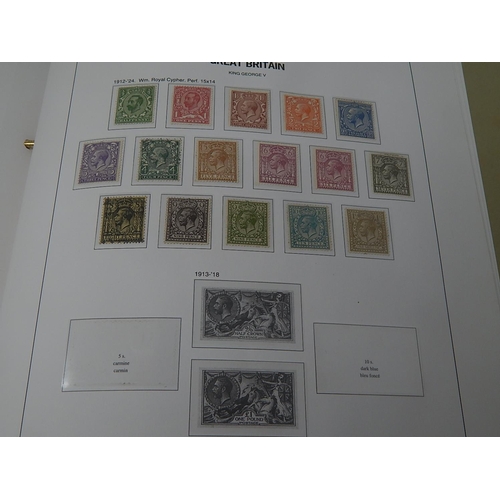 162 - A magnificent collection of GB stamps housed in a blue Stanley gibbons Album comprisinag a really go... 