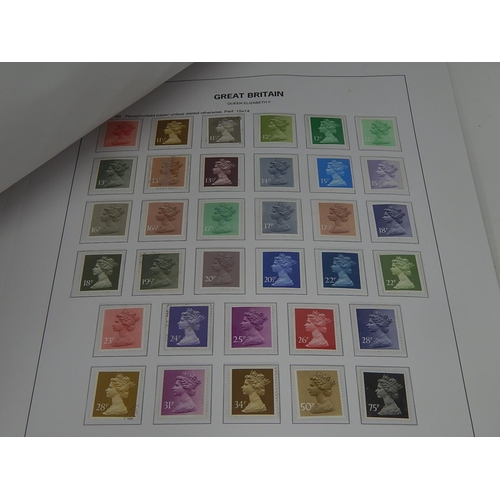 179 - Two tins containing China and South Africa stamps; selection of GB stamps on various album pages