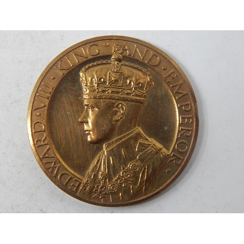 80 - Very Rare Edward VIII Coronation Medallion dated 1937 but the King of course was never Crowned as he... 