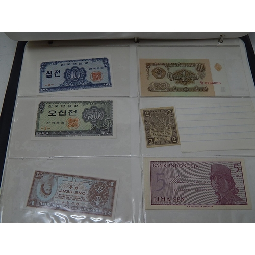 83 - A collection of Banknotes housed in collectors' album