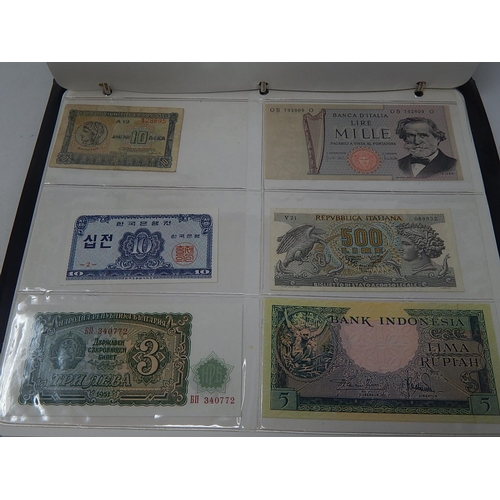 83 - A collection of Banknotes housed in collectors' album