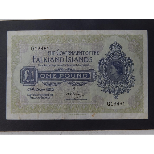 84 - Falkland Islands One Pound Note dated 15 June 1982 Rare