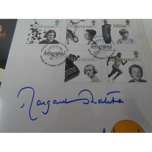 86 - First Day Cover with House of Lords postmark signed by Margaret Thatcher