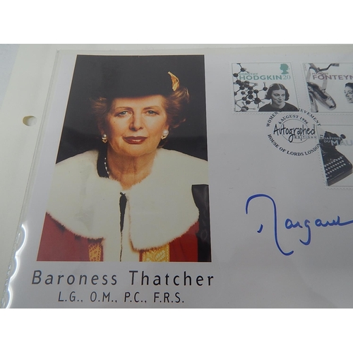 86 - First Day Cover with House of Lords postmark signed by Margaret Thatcher