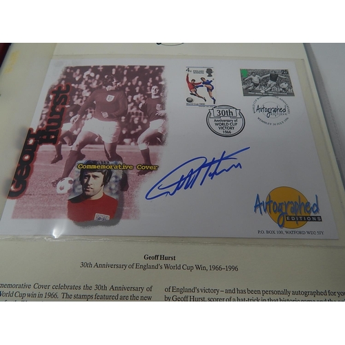 87 - First day Cover celebrating the 30th Anniversary of the World Cup signed by Geoff Hurst; another cov... 