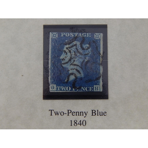 89 - The World's Most famous Stamps Two-Penny Blue 1840 in Westminster Folder with COA