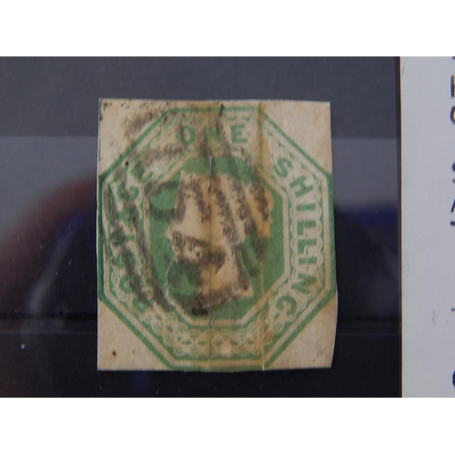 92 - An Embossed Queen Victoria Shilling Green Stamp originally purchased in 2013 from the Stamp Centre L... 