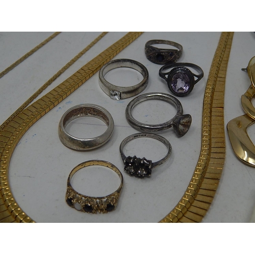 94 - A quantity of costume jewellery and some watches