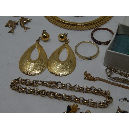 94 - A quantity of costume jewellery and some watches