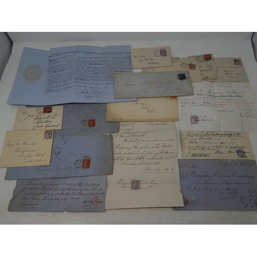 105 - Selection of early Victorian Postal History