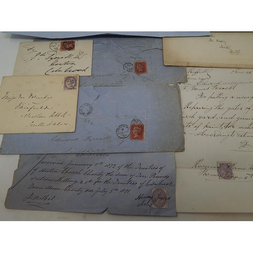 105 - Selection of early Victorian Postal History