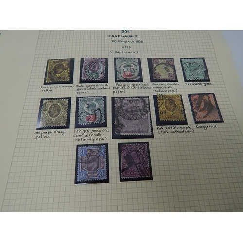 109 - An important collection of GB stamps from Queen Victoria to George V Seahorses profusely written up ... 