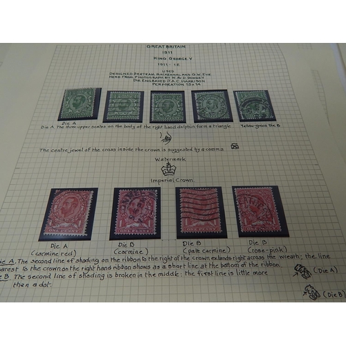 109 - An important collection of GB stamps from Queen Victoria to George V Seahorses profusely written up ... 