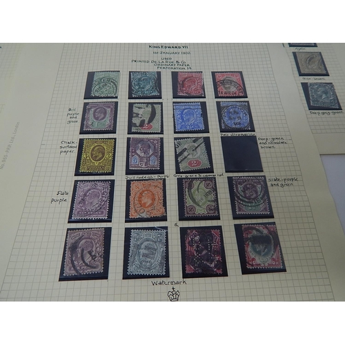 109 - An important collection of GB stamps from Queen Victoria to George V Seahorses profusely written up ... 